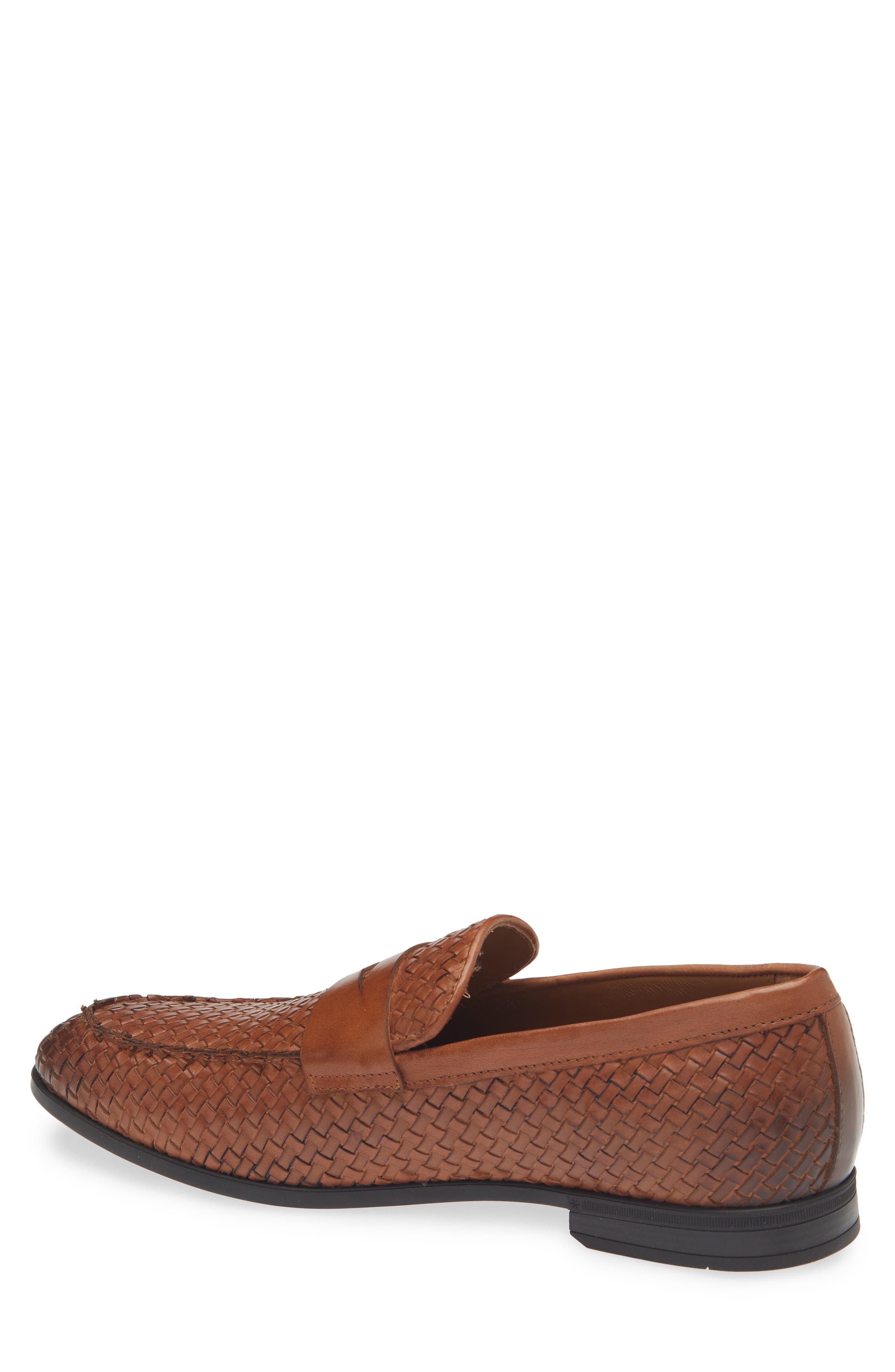 TO BOOT NEW YORK Higgins Woven Penny Loafer, Alternate, color, Crust Cuoio