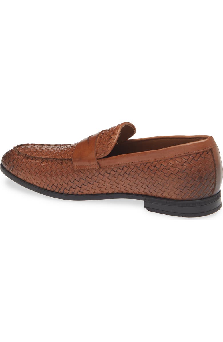 TO BOOT NEW YORK Higgins Woven Penny Loafer, Alternate, color, Crust Cuoio