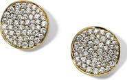 Ippolita Stardust Small Flower Diamond Disc Stud Earrings