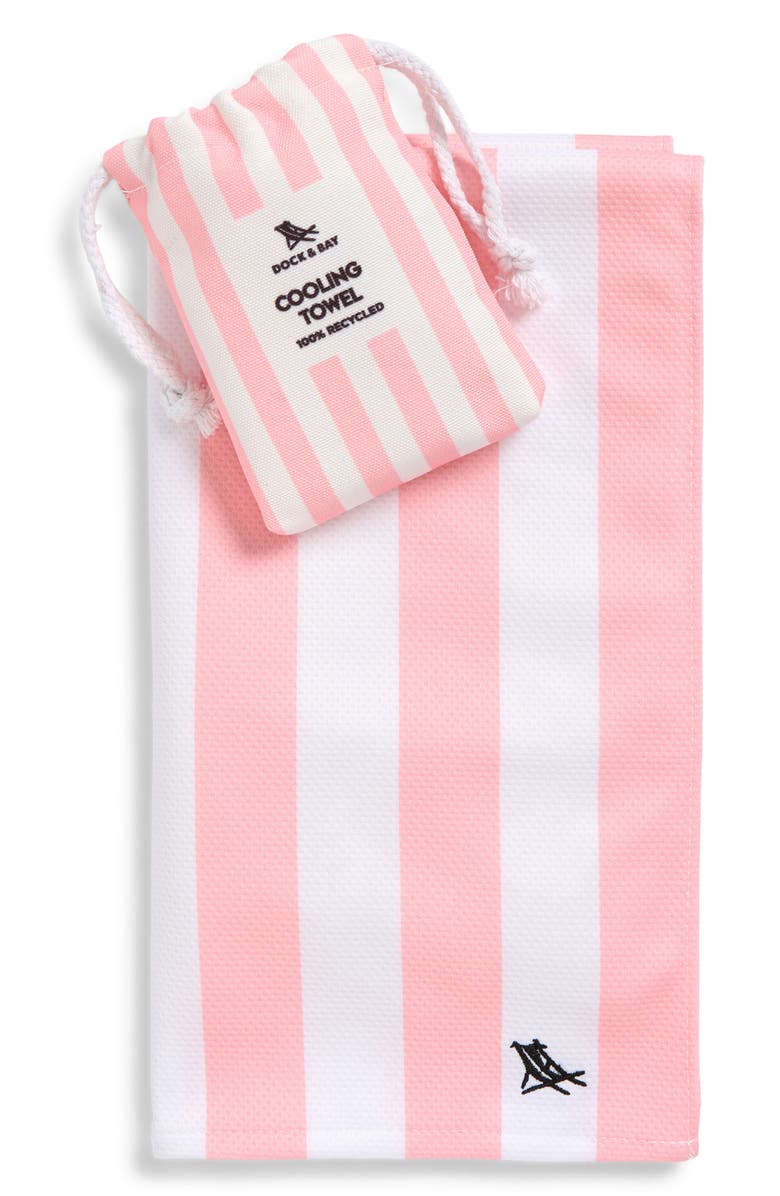 DOCK AND BAY Cooling Towel, Main, color, Malibu Pink