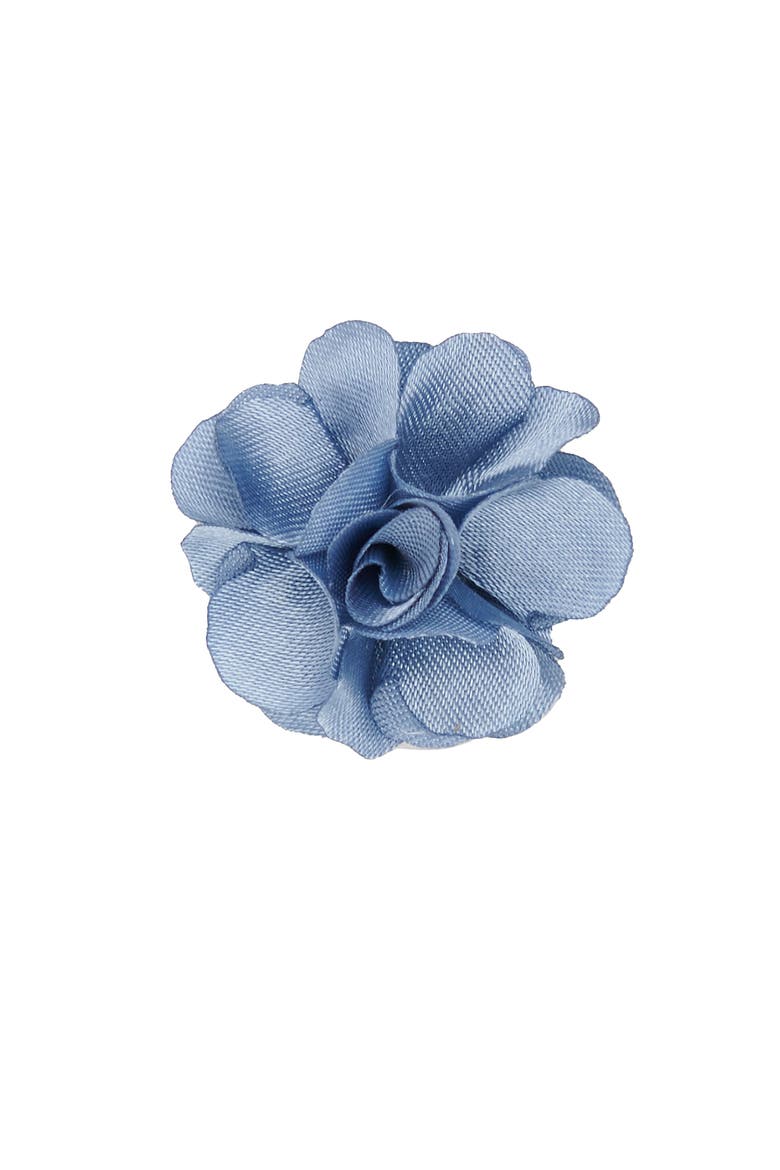 Men's Flower Lapel Pin, Main, color, DUSTY BLUE