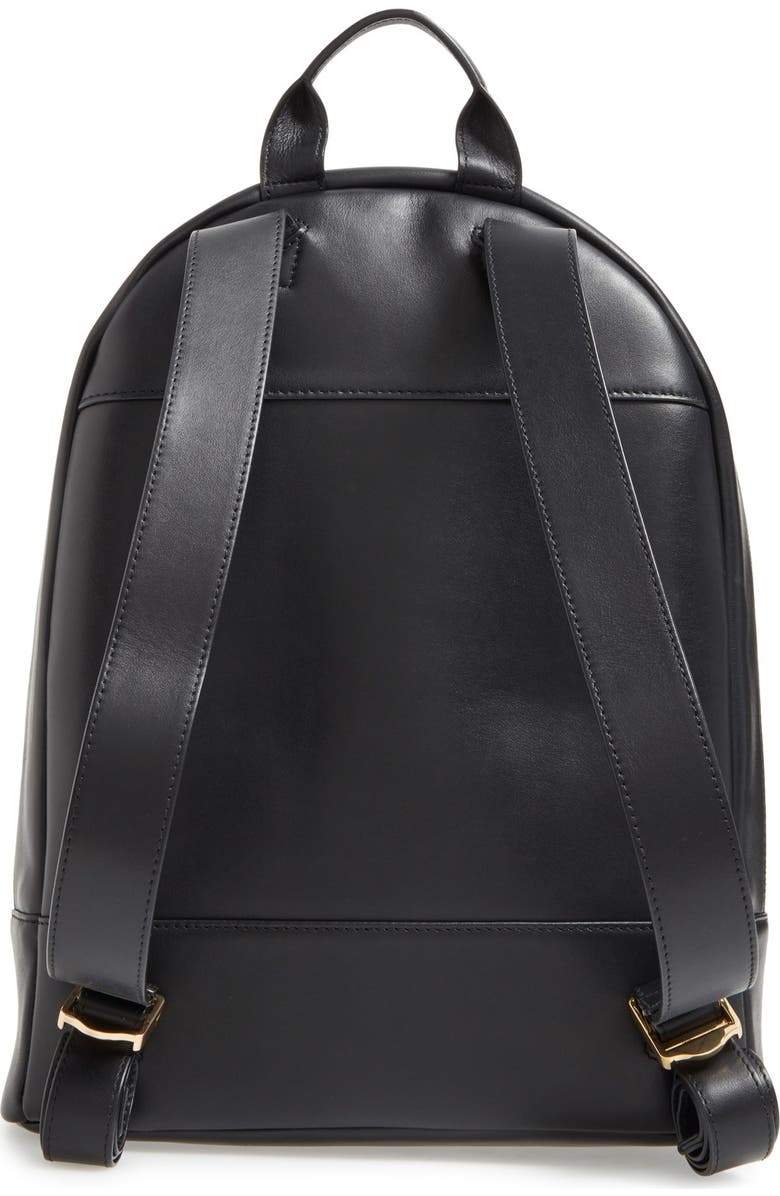 WANT Les Essentiels 'Piper' Leather Backpack, Alternate, color, Jet Black