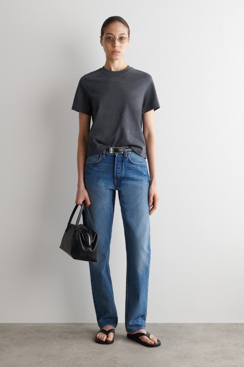 Clean Cut T-Shirt, Alternate, color, DARK-GRAY MÉLANGE