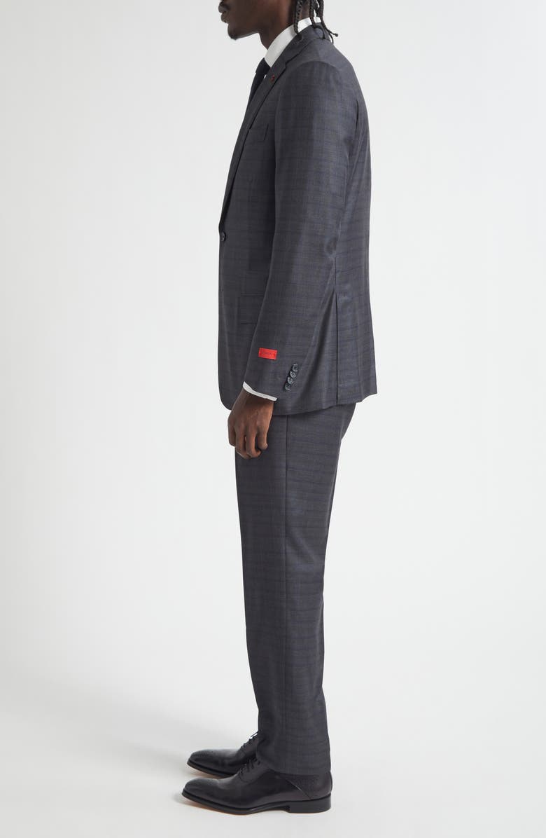 ISAIA Sanita Check Super 150s Merino Wool Suit, Alternate, color, Grey