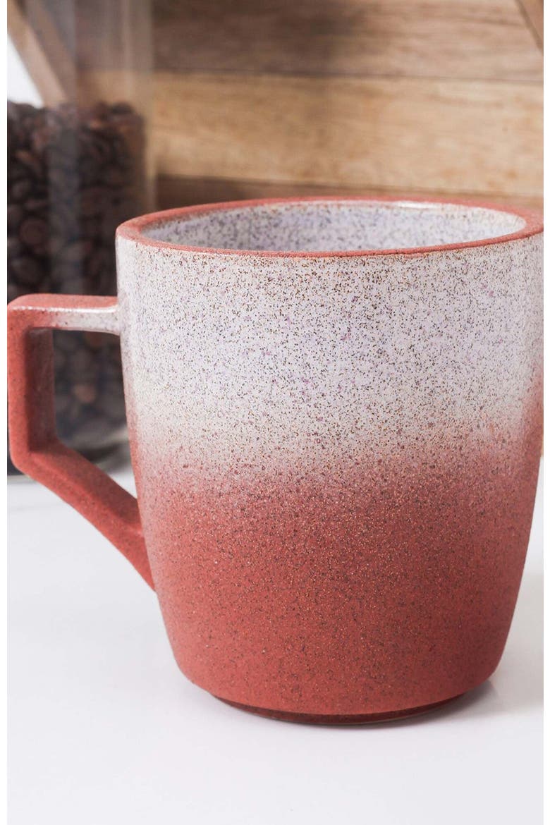 Vince Stoneware 4-Piece Mug Set, Alternate, color, Red