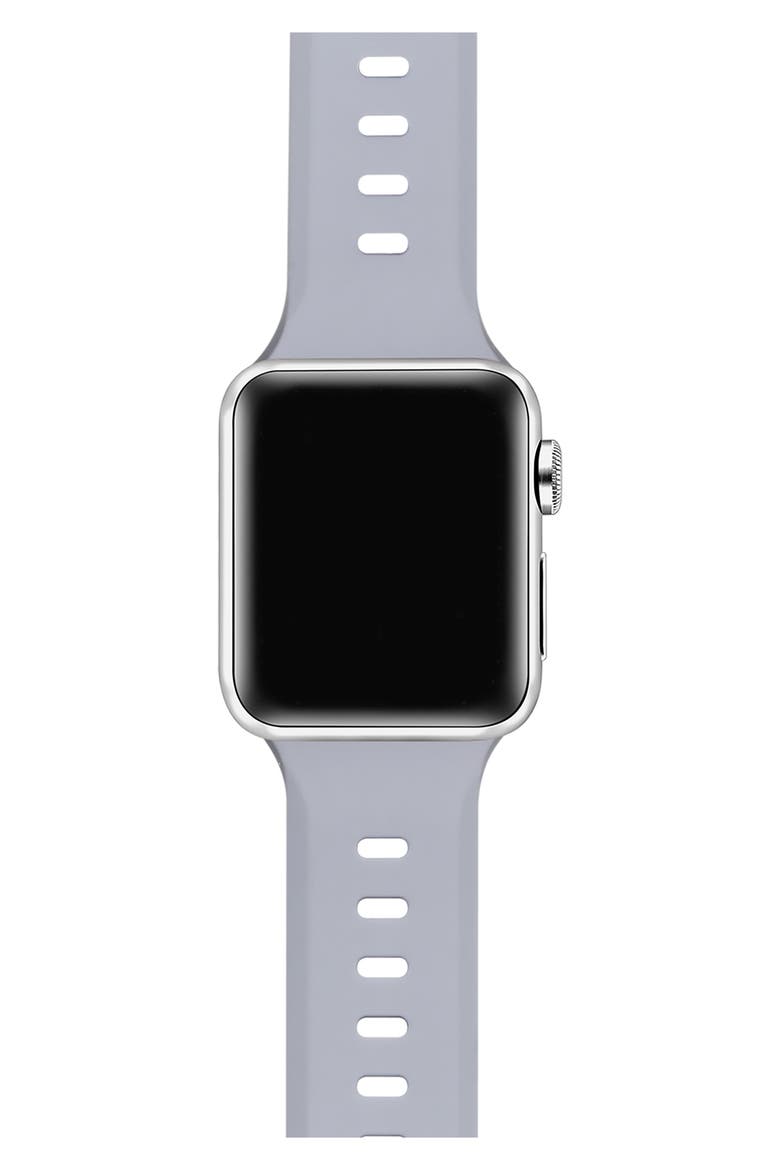 Premium Silicone 38–41mm Apple Watch® Watchband, Alternate, color, GREY