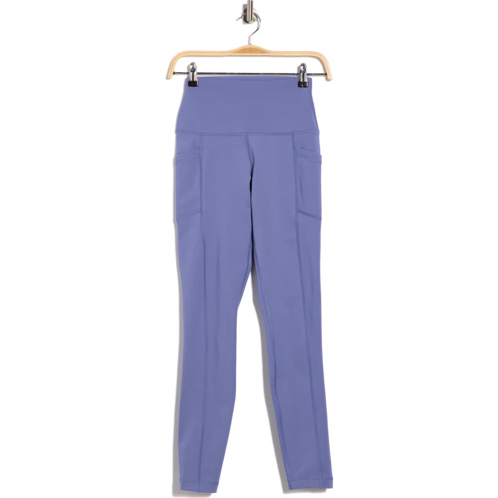 Yogalicious Polarlux Tribeca Fleece Lined Pocket Leggings In Purple