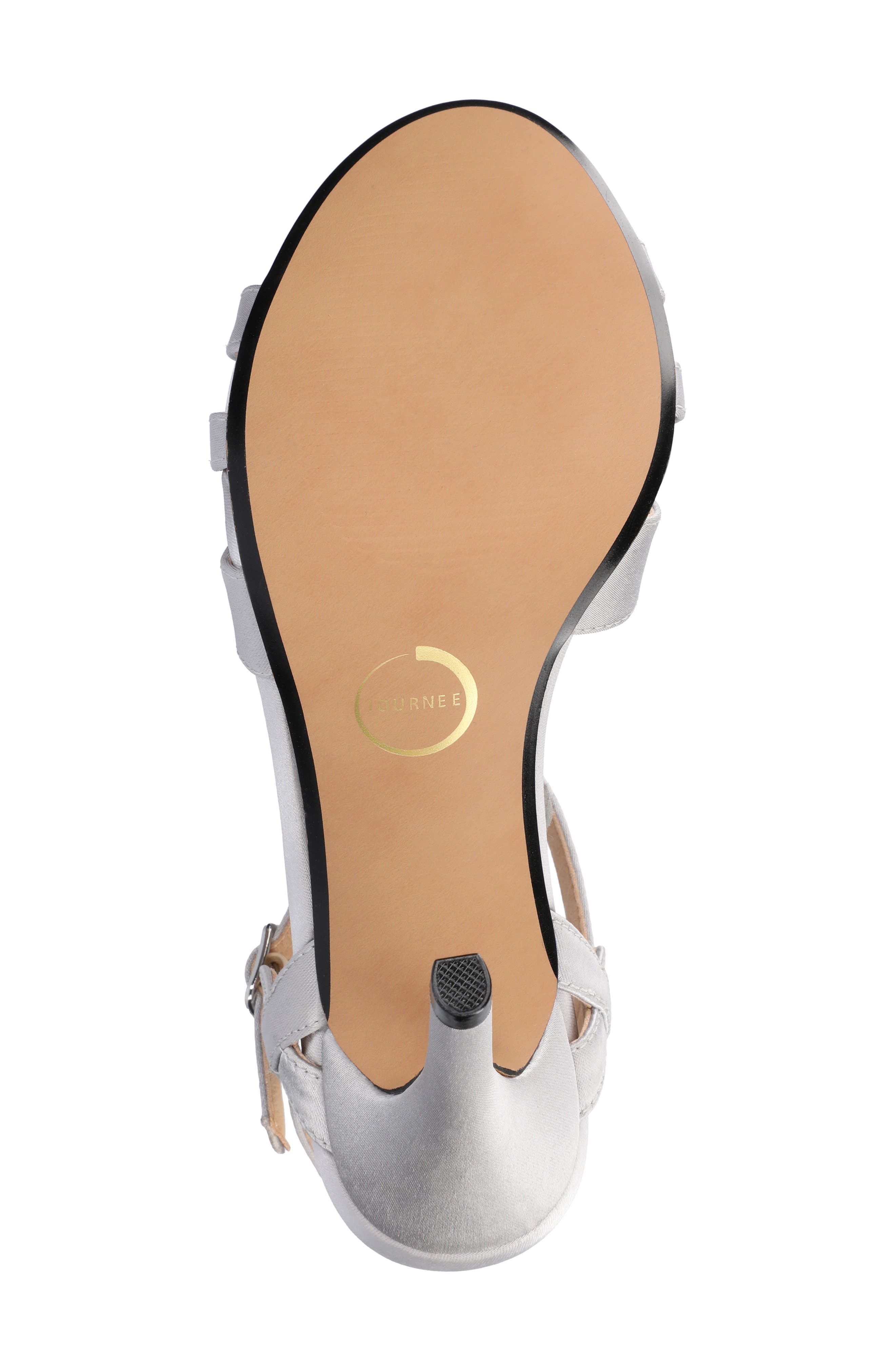 Valry Strappy Sandal - Extra Wide Width Available, Alternate, color, SATIN/ SILVER