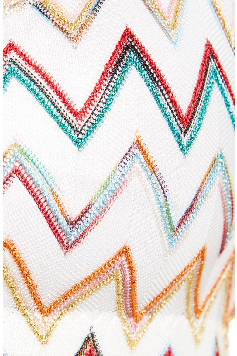 Zigzag Two-Piece Swimsuit, Alternate, color, WHITE MULTI