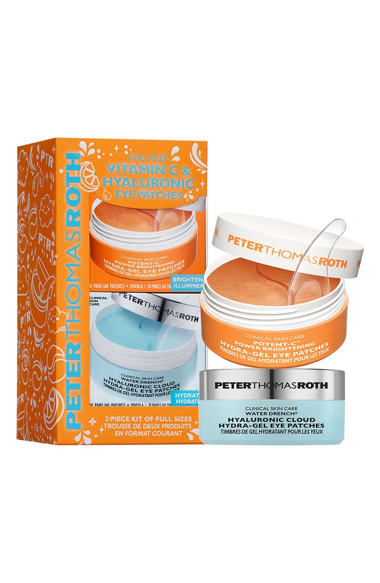 Peter Thomas Roth Vitamin C & Hyaluronic Eye Patches 2-Piece Kit $120 Value, Main, color, 