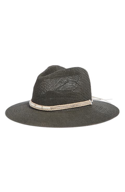 Sparkle Trim Panama Hat