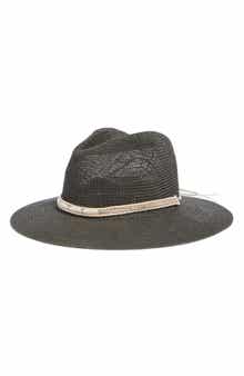 Sparkle Trim Panama Hat