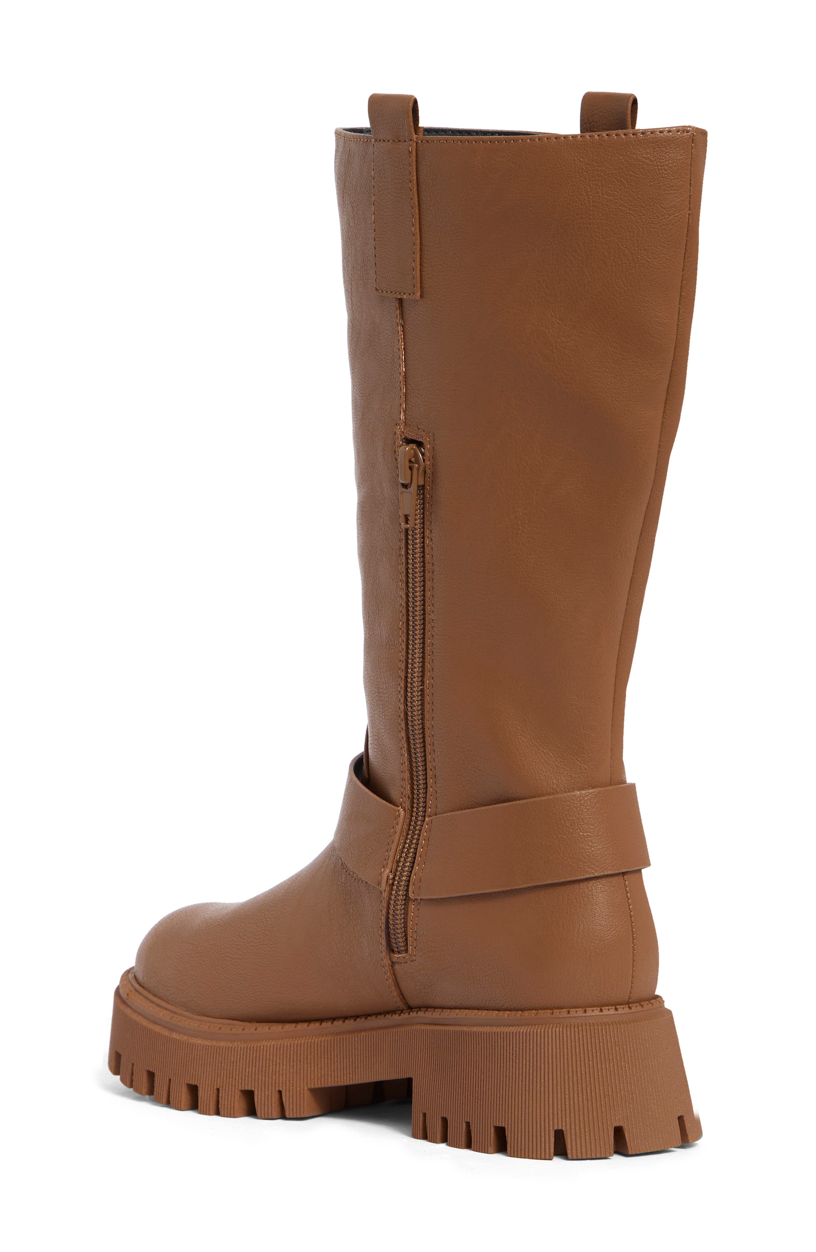 Achillies Knee High Boot, Alternate, color, BROWN