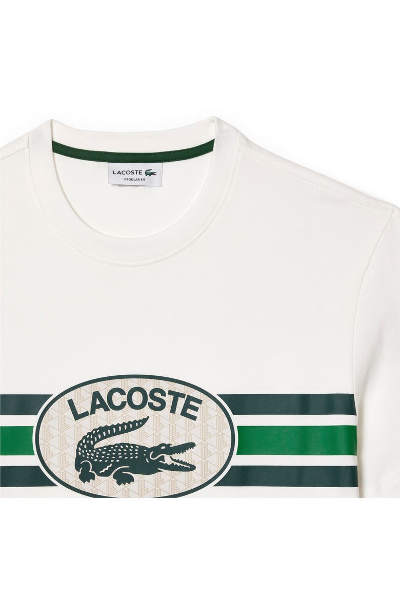 Lacoste Chest Stripe Graphic T-Shirt, Alternate, color, 