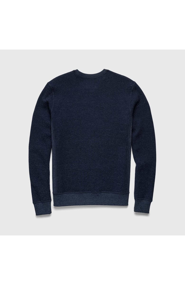 Surfside Supply Co. Butch Waffle Thermal Crewneck, Alternate, color, Navy Heather