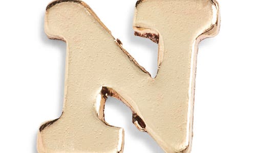 Nashelle Initial Charm In Gold Fill - N