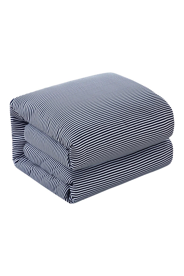 Morgen Laid Back Two-Tone Duvet Set, Alternate, color, NAVY