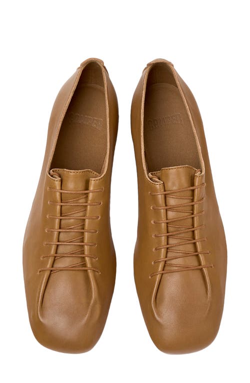 Camper Casi Myra Lace-up Leather Shoes In Brown