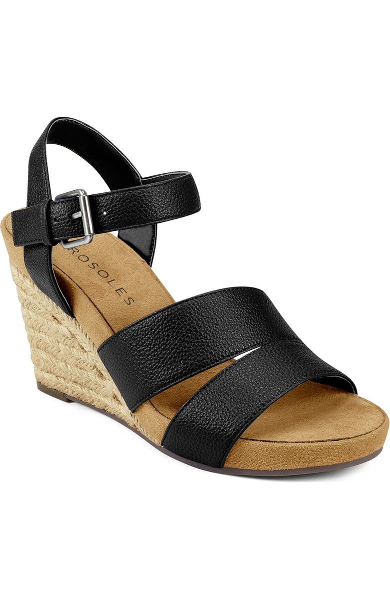 Aerosoles Plainfield Braided Espadrille Wedge Sandal, Main, color,