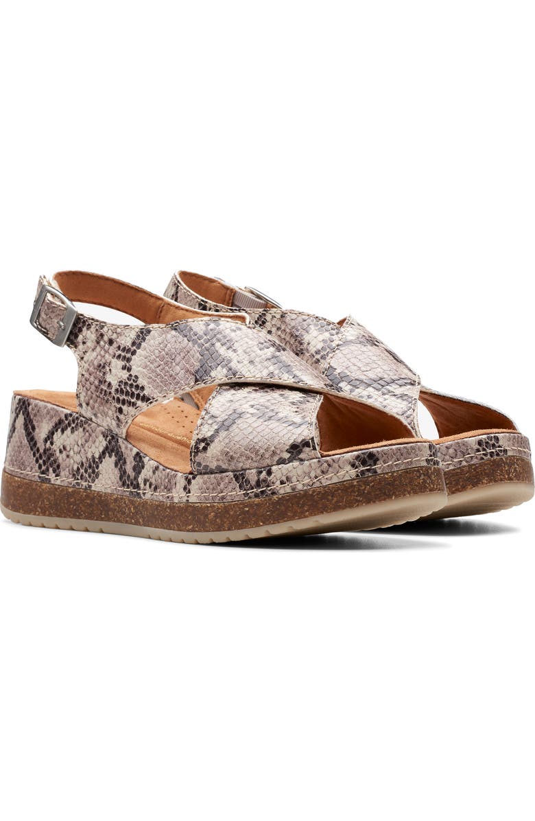 Clarks<sup>®</sup> Kassanda Step Wedge Sandal, Main, color,