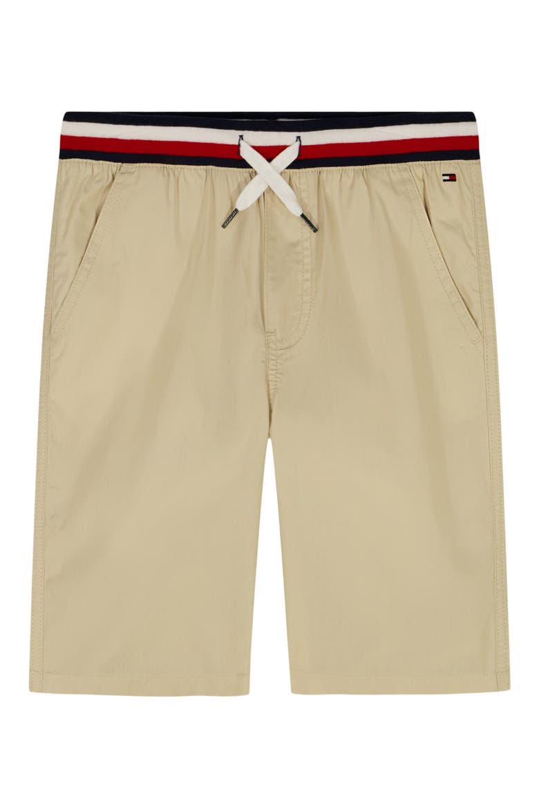 Kids' Woven Rib Waist Shorts, Main, color, FOG