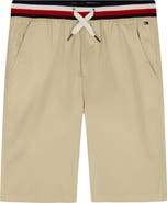 Tommy Hilfiger Kids' Woven Rib Waist Shorts