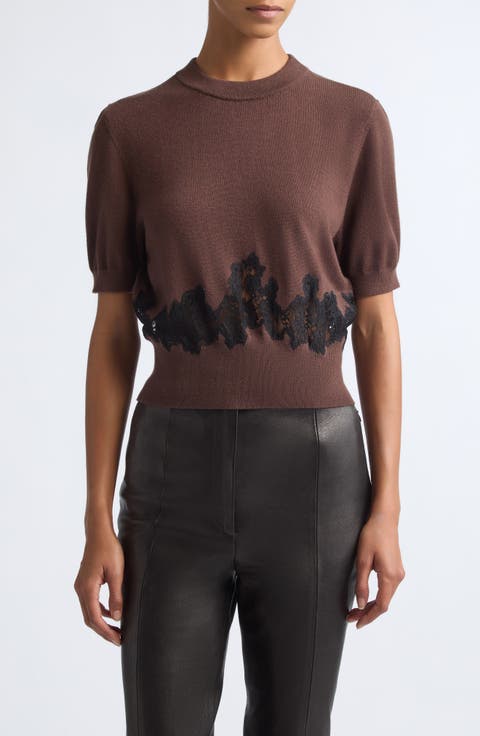 Vika Short Sleeve Merino Wool Sweater