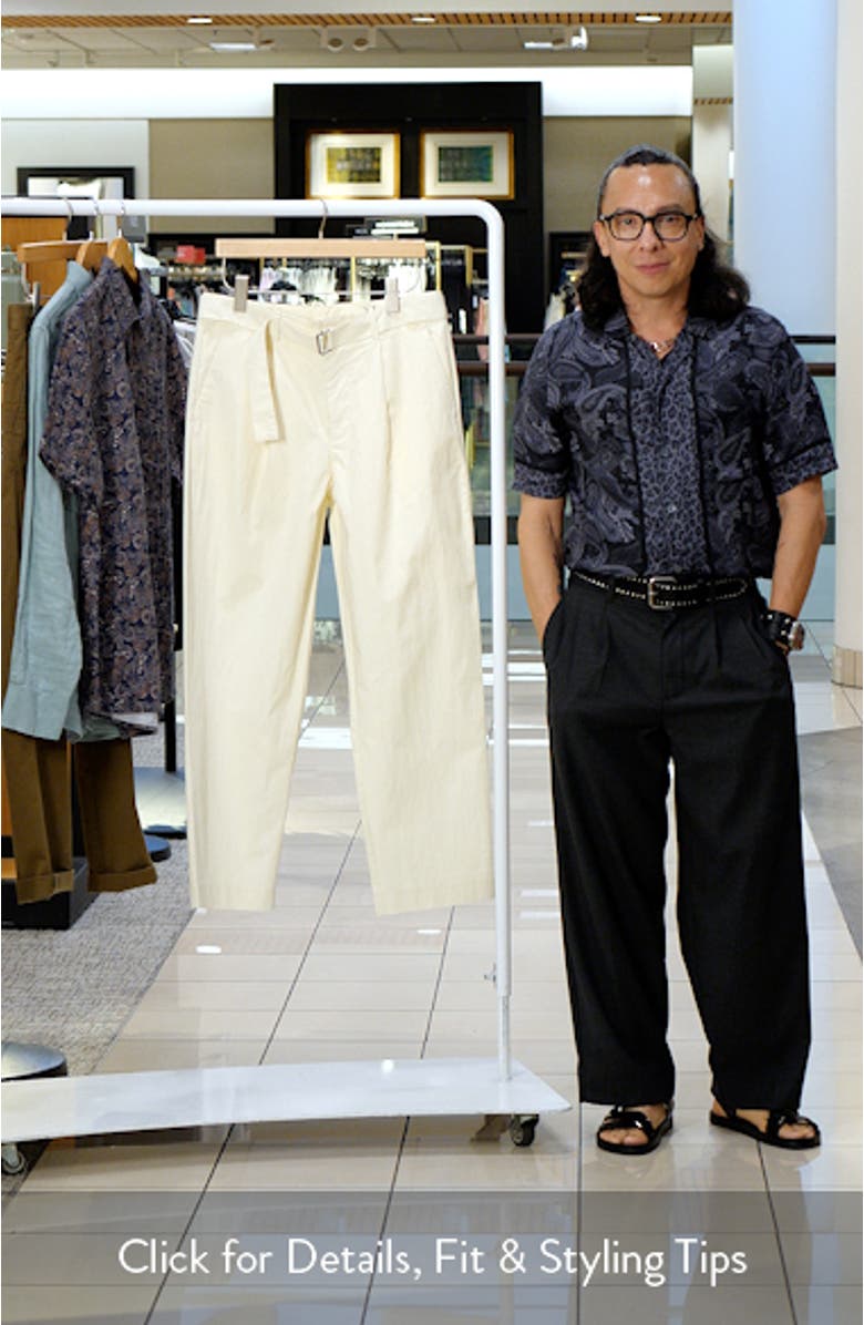 Relaxed Belted Technical Pants, sales video thumbnail