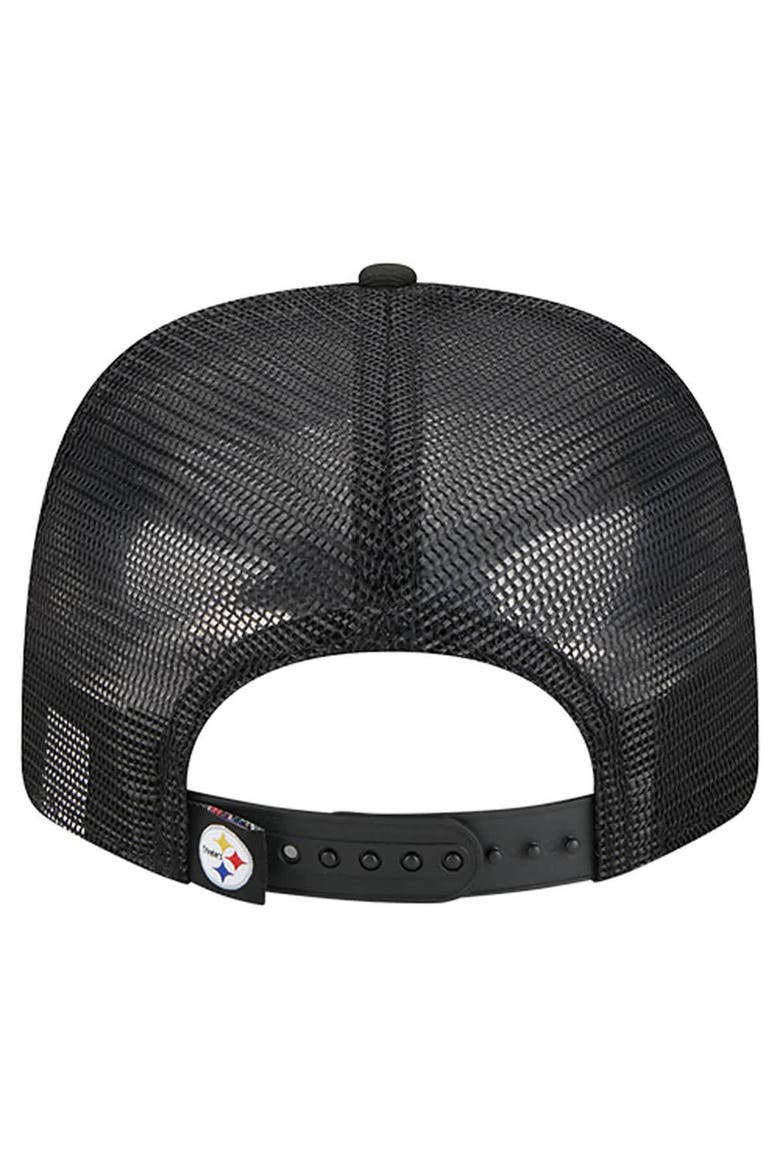 Men's New Era  Black Pittsburgh Steelers Team 9SEVENTY Adjustable Hat, Alternate, color, Black