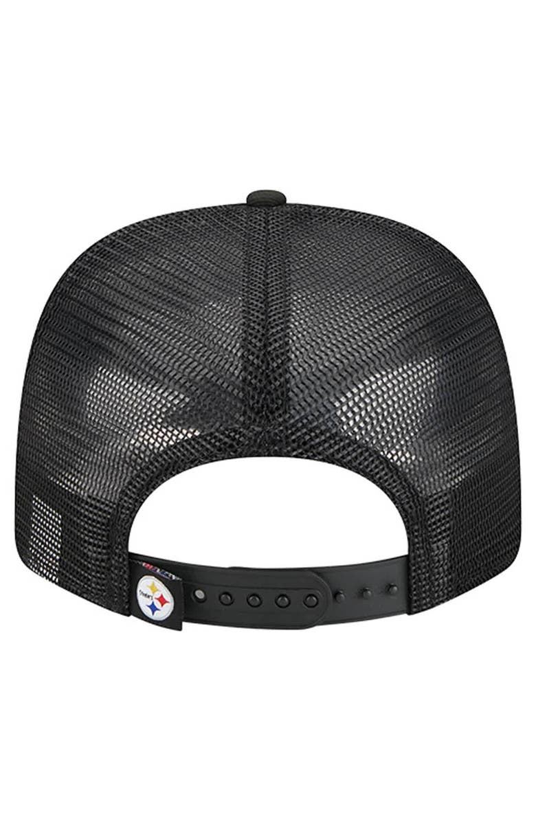 New Era Men
s New Era  Black Pittsburgh Steelers Team 9SEVENTY Adjustable Hat, Alternate, color, Black