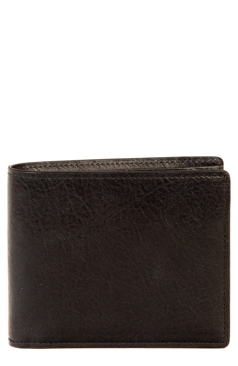BOCONI 'Becker' RFID Leather Wallet, Main, color, Black