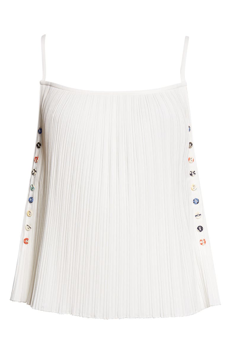 EENK Pleated Side Button Camisole, Main, color, Ivory