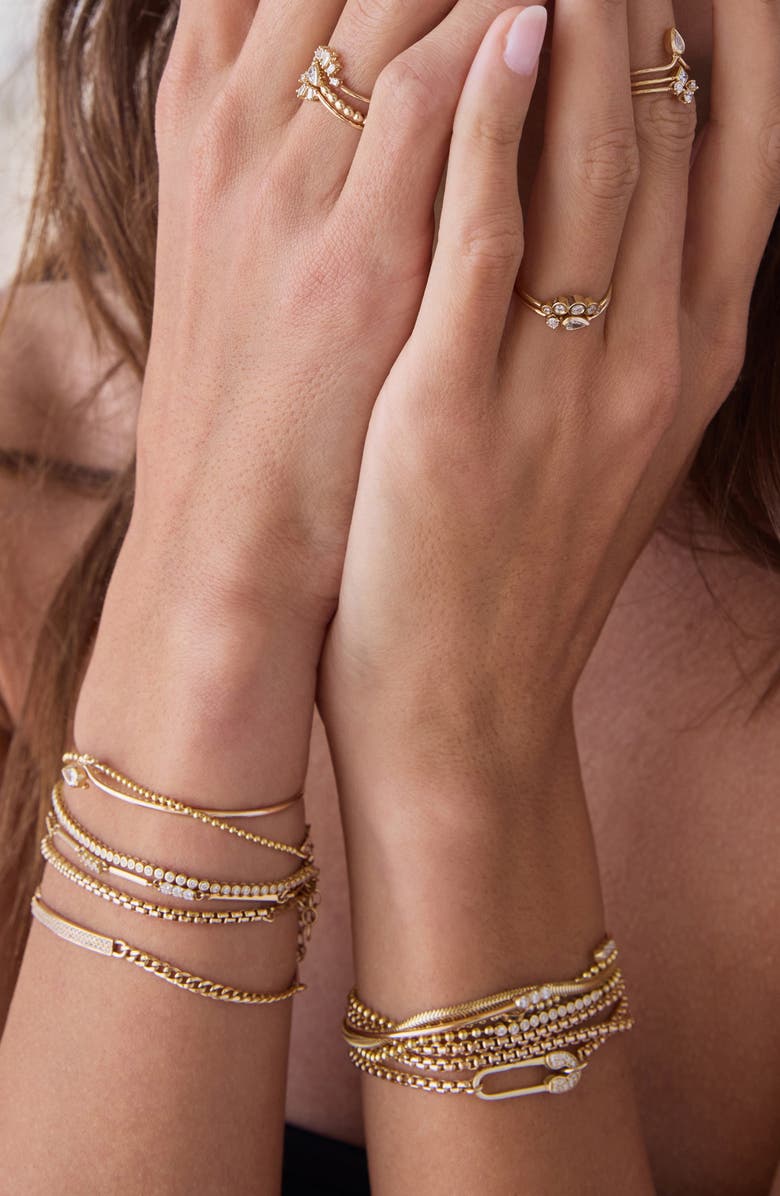 Zoë Chicco Box Chain Bracelet, Alternate, color, Yellow Gold