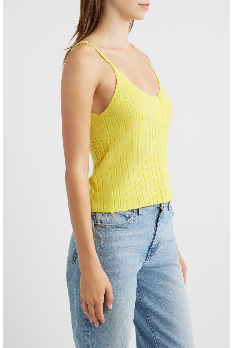 Vieste Rib Knit Camisole, Alternate, color, YELLOW