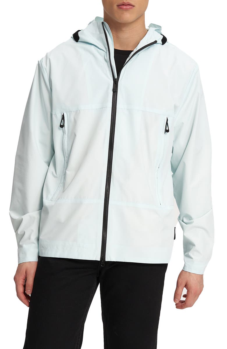 Noize Silas Hooded Rain Jacket, Main, color, Marina Bay