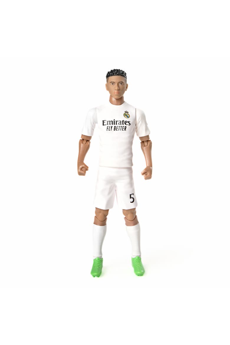 SOCKERS Real Madrid CF Jude Bellingham 8" Collectible Soccer Action Figure, Alternate, color, White