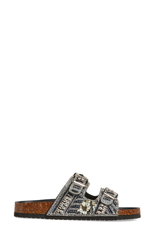 Azalea Wang Romilly Flatform Slide Sandal In Black