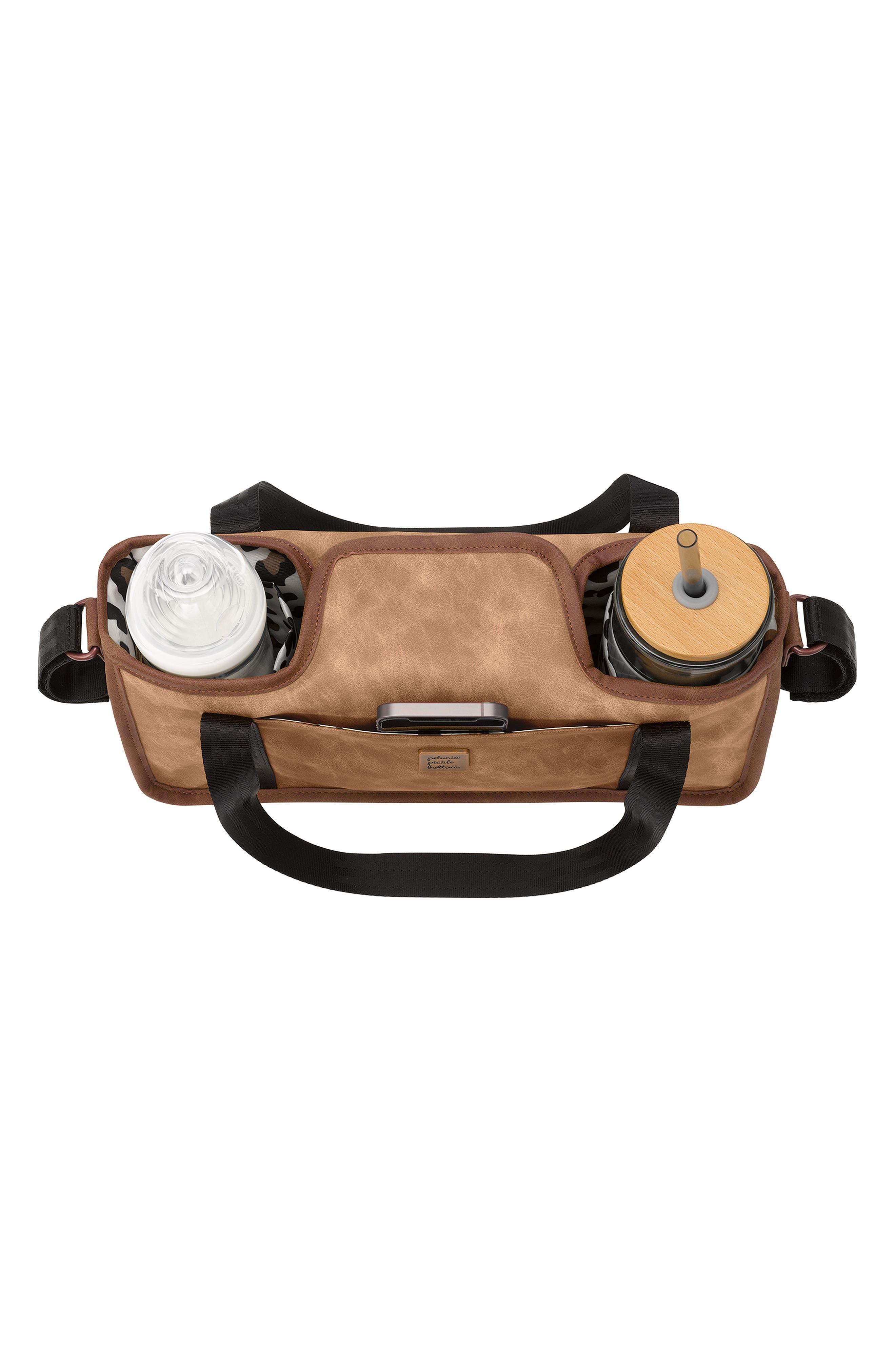Petunia Pickle Bottom Wander Stroller Caddy, Alternate, color, Brown