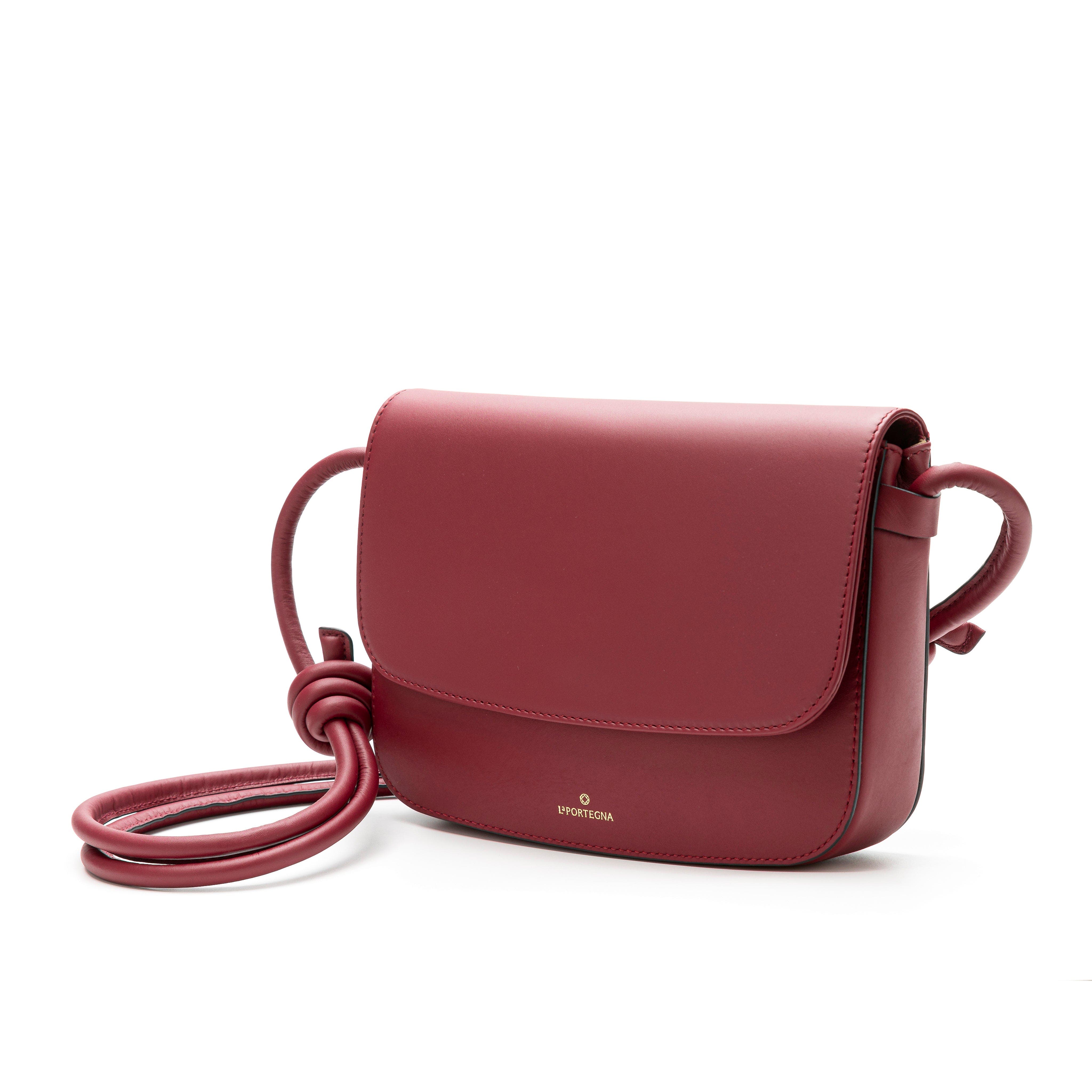 Lucia Shoulder Bag With Sliding Knots, Alternate, color, Cherry