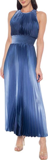 Sleeveless Pleated Maxi Dress