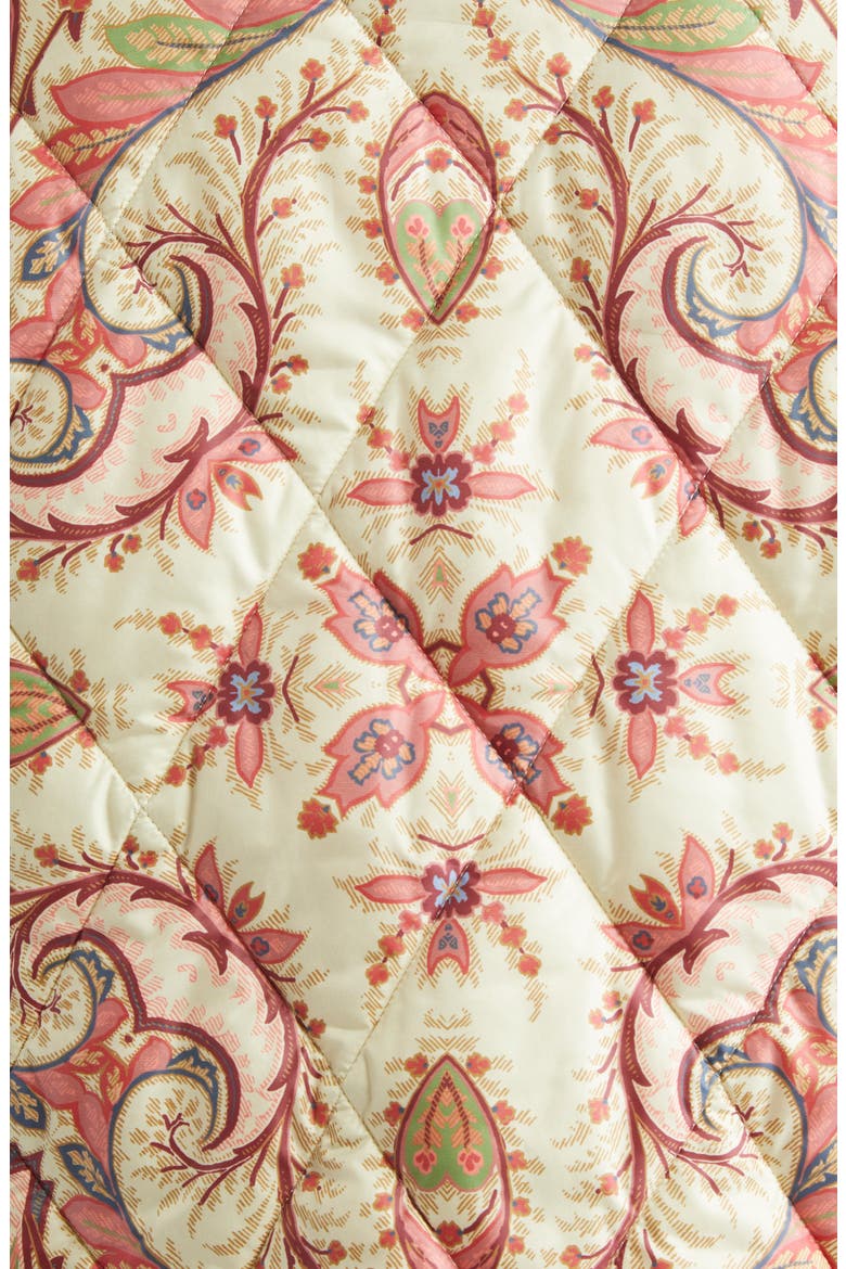 Paisley Quilted Barn Jacket, Alternate, color, OFF WHITE PRINT