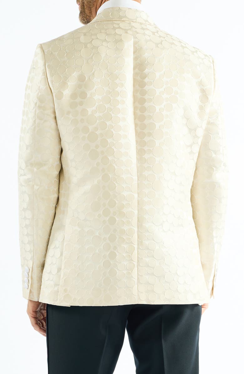 SAVILE ROW CO Dotted Jacquard Evening Jacket, Alternate, color, Ivory