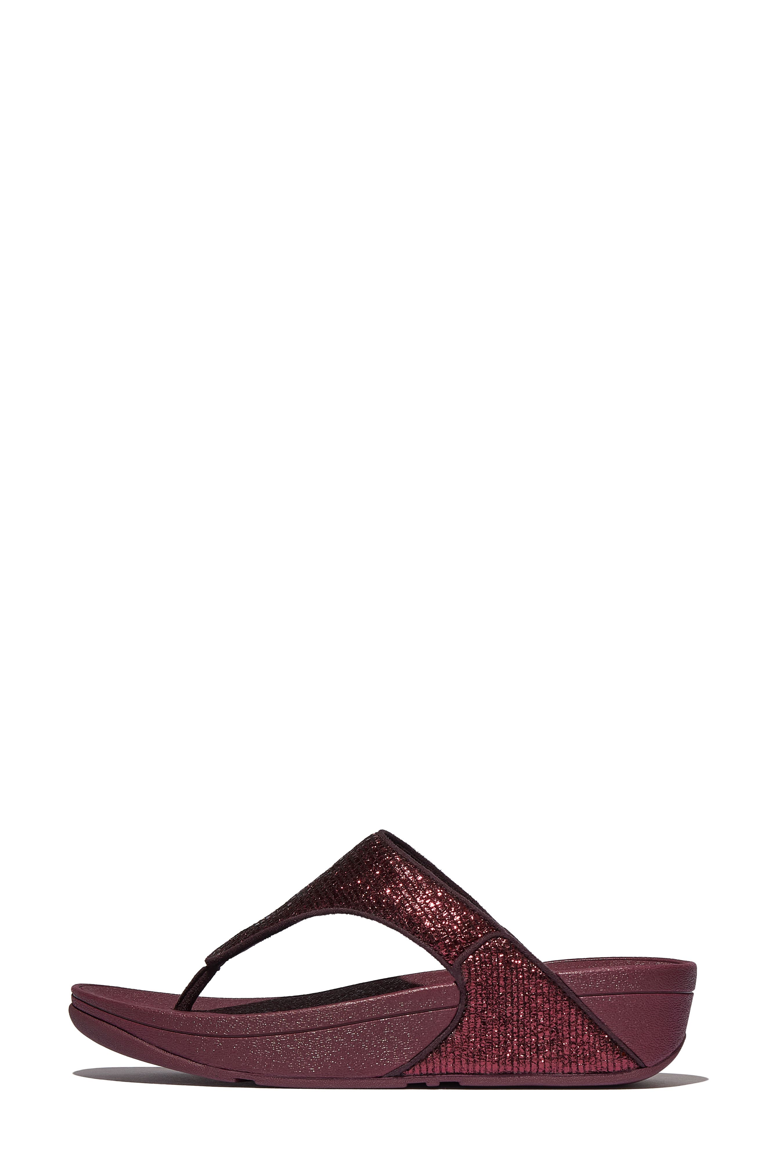 Lulu Crinkled Shimmer Toe Post Sandal - image 4