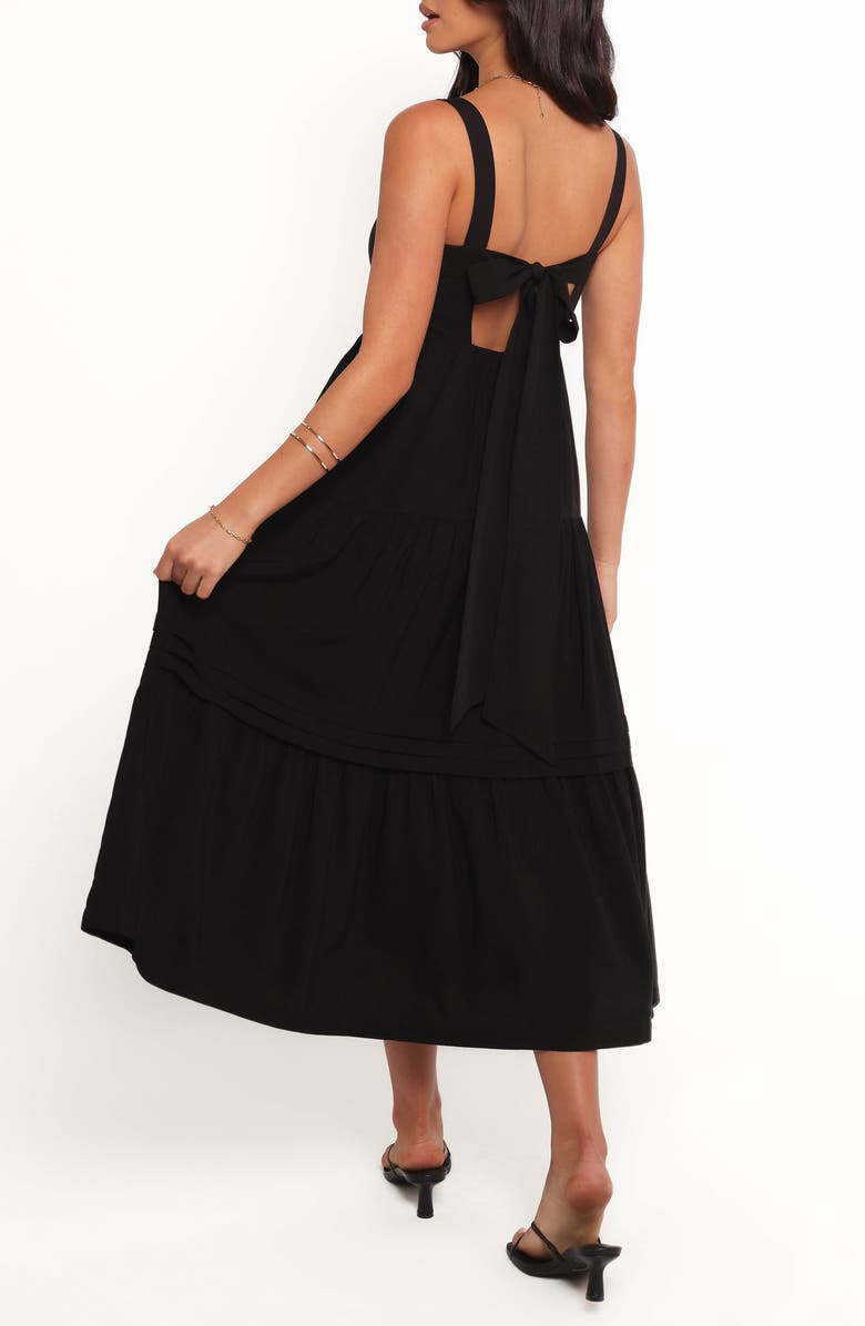 Petal & Pup Elvia Fit & Flare Maxi Dress, Alternate, color, Black