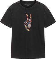 John Varvatos World Flags Peace Organic Cotton Graphic T-Shirt