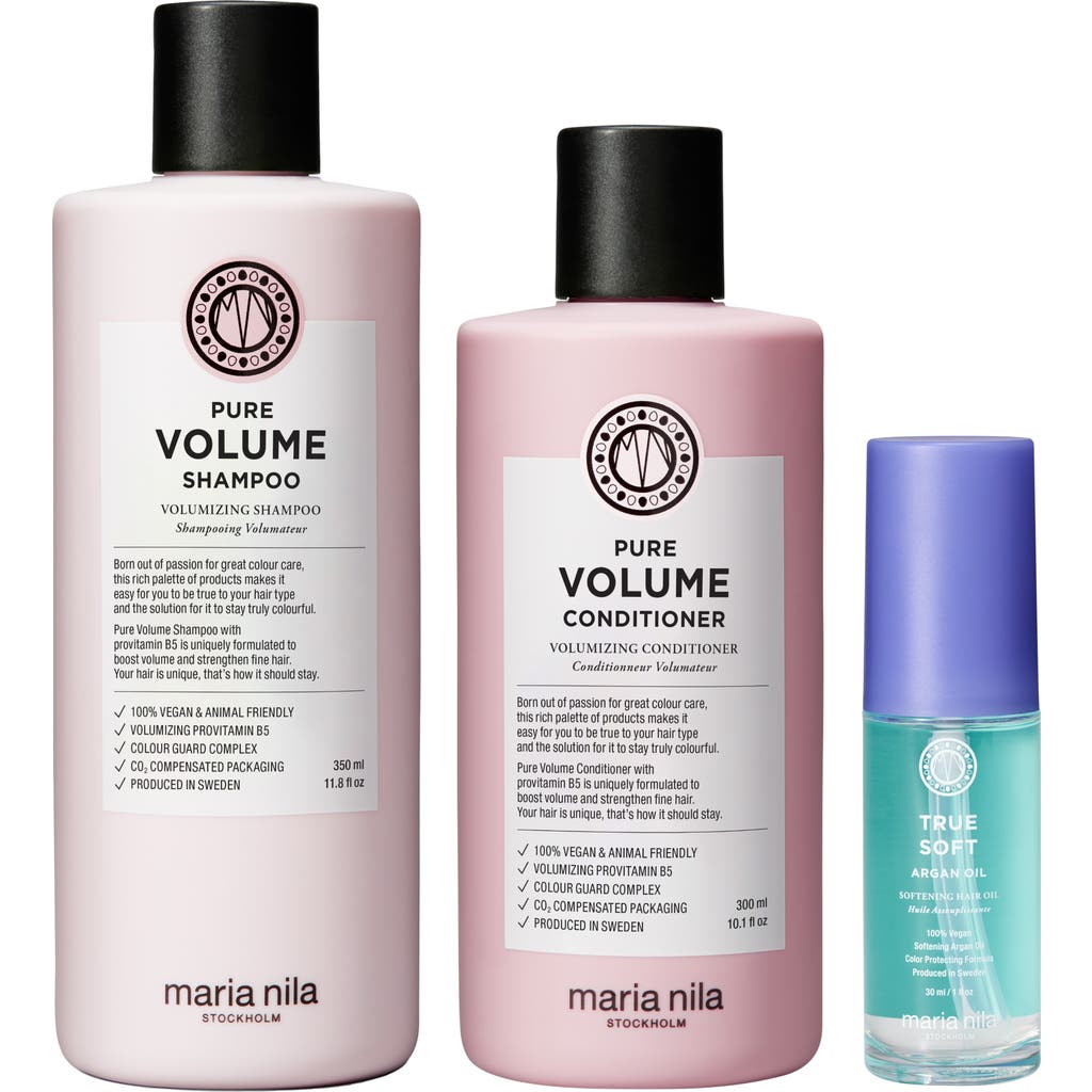MARIA NILA MARIA NILA PURE VOLUME BEAUTY BAG SET (LIMITED EDITION) $79 VALUE