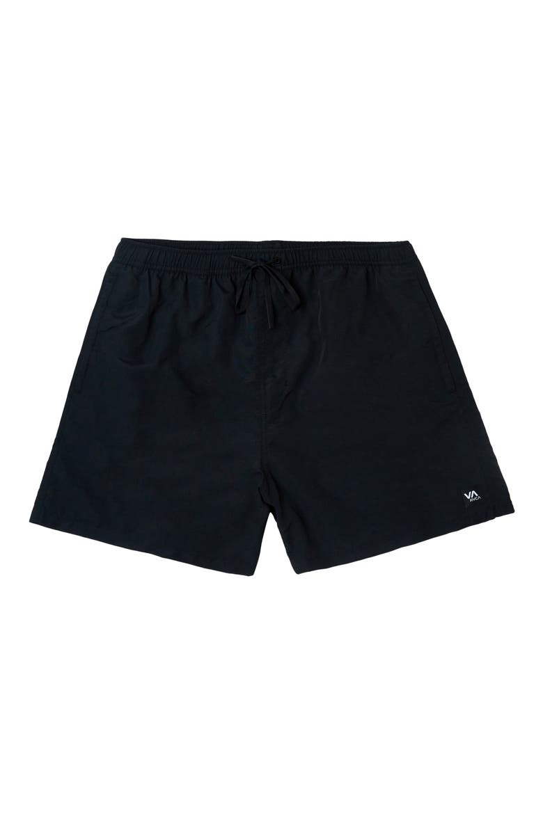 Outsider Basecamp Nylon Drawstring Shorts, Alternate, color, BLACK