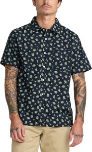 RVCA Breezy Floral Short Sleeve Button-Up Shirt