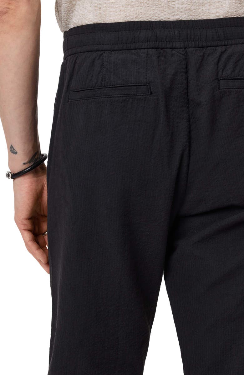 John Varvatos Greyson Patch Pocket Wide Fit Pants, Alternate, color, Black