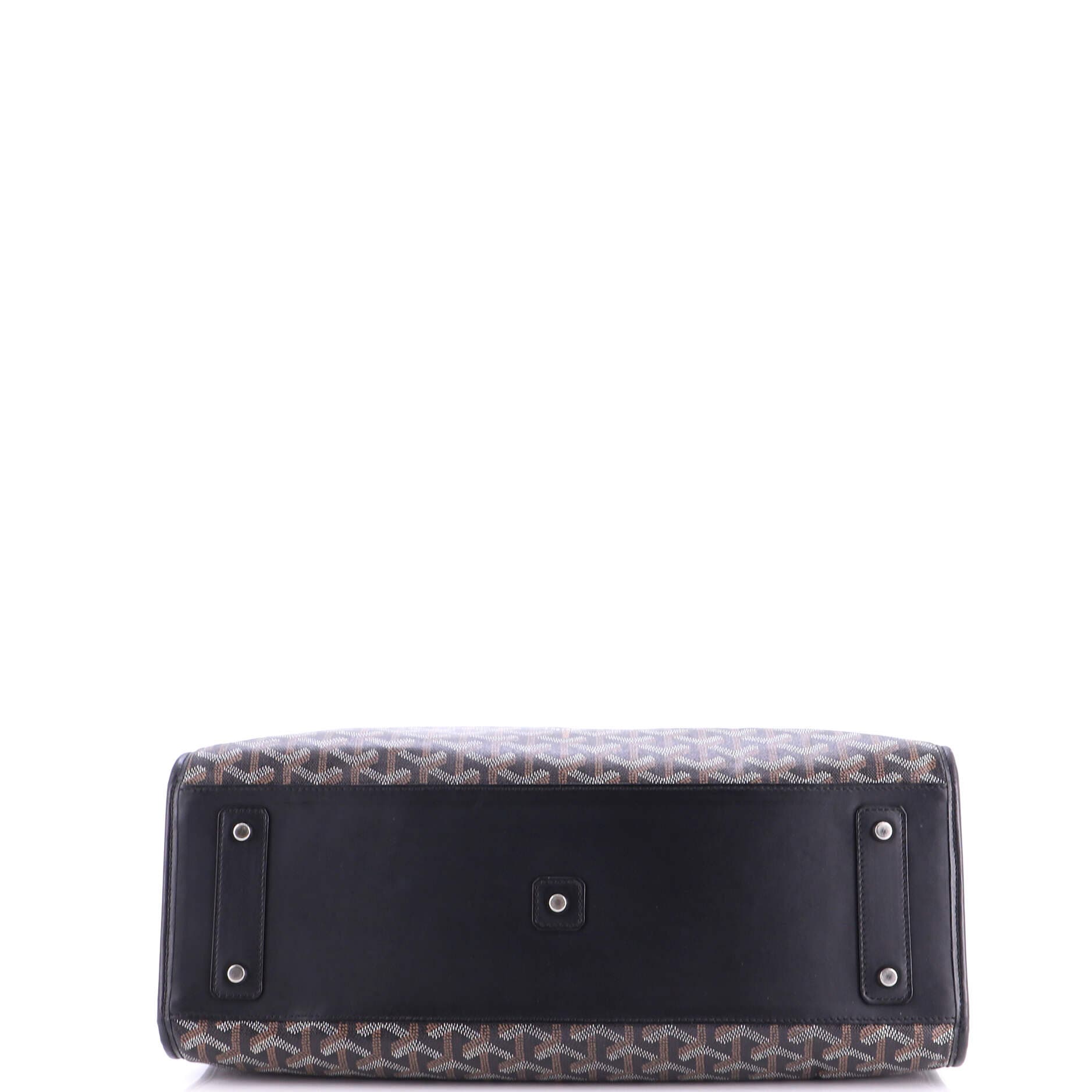 Pre-Owned Goyard Marquises Bag Coated Canvas, Alternate, color, Black